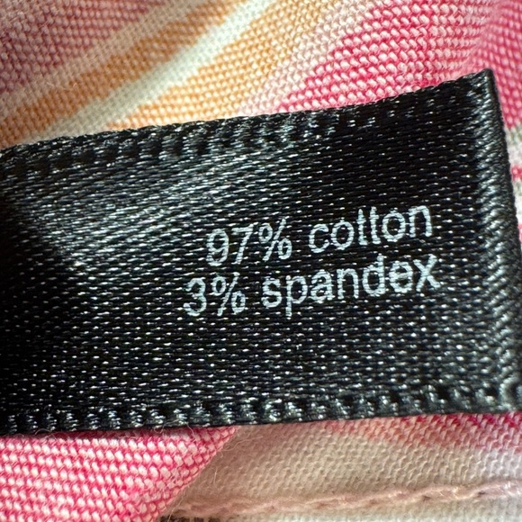 The Limited Women's Long Sleeve Button-Up Top - Pink-Orange Stripe, Large NEW - Picture 11 of 11